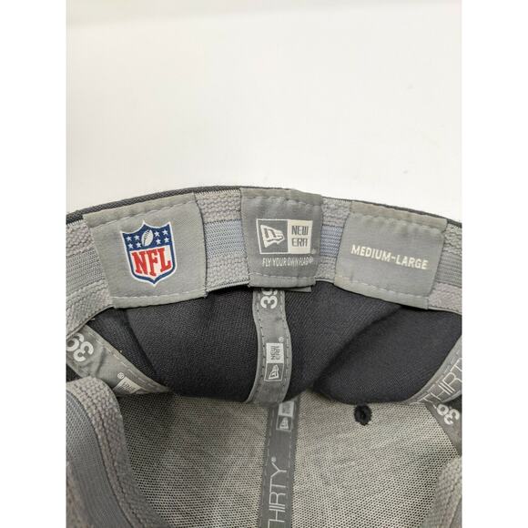 New Era 39Thirty Size Medium-Large Hat Cap Grey & Blue NFL Colts Football - Picture 11 of 11